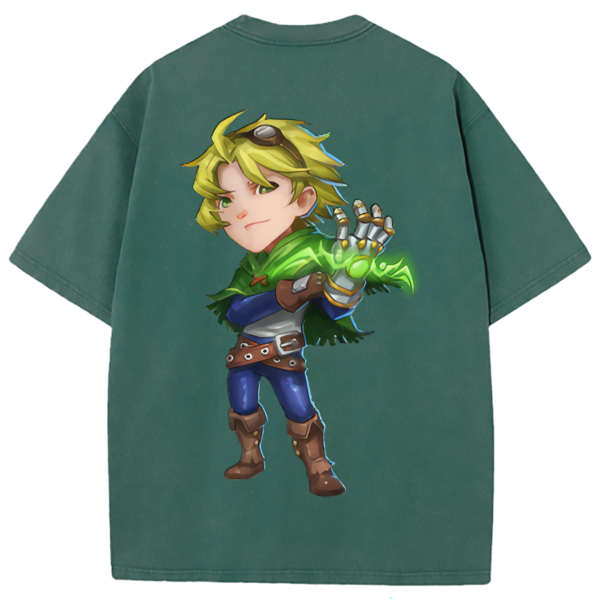 （画像用） リーグ・オブ・レジェンド League of Legends LOL 綿100% ヴィンテージ風 半袖Tシャツ（背面プリント）